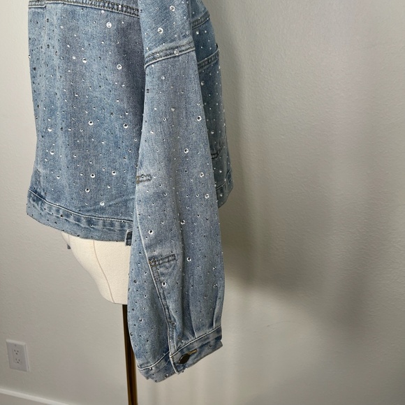 Paint the Town Bedazzled Jean Jacket - Size M - Picture 3 of 8